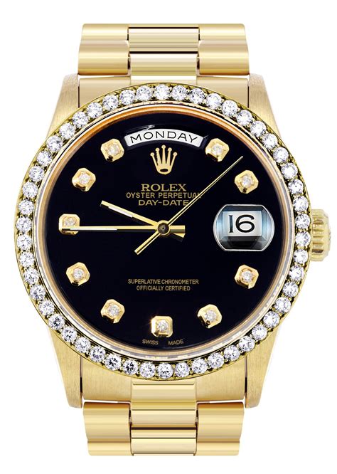 rolex daydate gold e diamati|rolex day date prices.